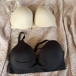 Maidenform Black and Cream Seamless Bras